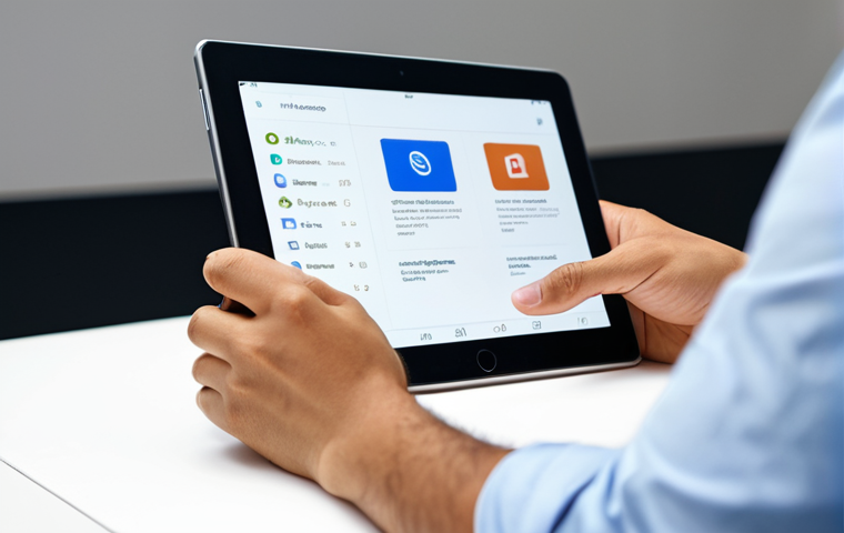 A diverse young professional in a modest business casual outfit, fully clothed, appropriate attire, effortlessly taps a clean tablet screen with a prominent "Social Login" button. A subtle glow emphasizes the ease of the process. The setting is a bright, modern co-working space bathed in natural light. Perfect anatomy, correct proportions, natural pose, well-formed hands, proper finger count, natural body proportions, professional photography, high-resolution, sharp focus, clean composition, safe for work, appropriate content, family-friendly.