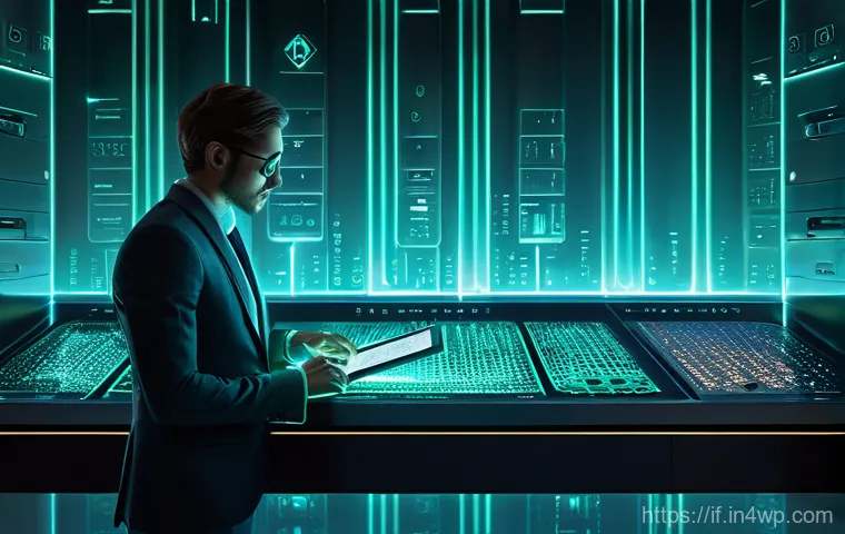 사용자 데이터의 보호를 위한 최선의 방법 - **Prompt 1: The Digital Guardian's Vault** A futuristic, highly detailed digital vault with glow...